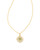 Letter Gold Disc Reversible Pendant Necklace in Iridescent Abalone Letter Gold Disc Reversible Pendant Necklace in Iridescent Abalone