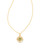 Letter Gold Disc Reversible Pendant Necklace in Iridescent Abalone Letter Gold Disc Reversible Pendant Necklace in Iridescent Abalone