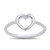 Simple Open Heart Ring