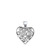 Scrolling Vines Cutout Heart Pendant