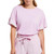 Soft Frilled-Sleeve Tee with Drop Shoulder Soft Frilled-Sleeve Tee with Drop Shoulder