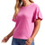 Soft Frilled-Sleeve Tee with Drop Shoulder Soft Frilled-Sleeve Tee with Drop Shoulder