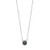 Round 6mm Solitaire Necklace - Black Agate