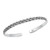 Oxidized Woven Bangle Bracelet