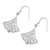 Intricate Cut-out Fan Hook Earrings