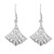 Intricate Cut-out Fan Hook Earrings