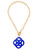 Grace Clover Pendant Necklace - Cobalt Grace Clover Pendant Necklace - Cobalt