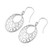 Open Oval Filigree Dangle Earrings