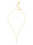 Zoe Pearl Lucite Bar Necklace - Gold