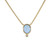 Opal Oval Pendant Necklace