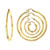 Classic Leaverback Hoop Earrings in Gold (3mm)
