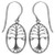 Oval Tree of Life Dangle Earrings