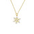 CZ Snowflake Necklace in Gold CZ Snowflake Necklace in Gold