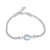 Opal Oval Single Strand Link Bracelet