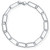 Carla Paper Clip Bracelet in Silver Carla Paper Clip Bracelet in Silver