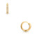 Tinsley Huggie Hoop Earrings in Gold