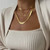 Cassia Double Chain Necklace in Gold Cassia Double Chain Necklace in Gold