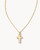 Cross Opal Pendant Necklace in Gold Cross Opal Pendant Necklace in Gold