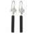 Long Onyx Celtic Top Earrings Long Onyx Celtic Top Earrings
