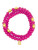 Elise 2 In 1 Wrap Bracelet / Necklace - Hot Pink Elise 2 In 1 Wrap Bracelet / Necklace - Hot Pink