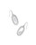 Dani Ridge Frame Drop Earrings in Silver Dani Ridge Frame Drop Earrings in Silver