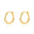 Twisted Leaverback Earrings In Gold - 15mm