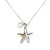 Starfish Pendant Pearl Dangle Necklace Starfish Pendant Pearl Dangle Necklace