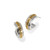 Mosaic Two Tone Mini Hoop Post Earrings Mosaic Two Tone Mini Hoop Post Earrings