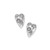 Sparkling Heart Mini Post Earrings