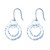 Hammered 3 Circle Dangle Earrings Hammered 3 Circle Dangle Earrings