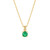 May Birthstone Necklace in Gold