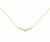 5 Round CZ Necklace in Gold 5 Round CZ Necklace in Gold