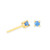 December Birthstone Post Stude Earrings in Gold December Birthstone Post Stude Earrings in Gold