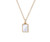 Mother of Pearl Locket Necklace in Gold