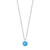 Round March Birthstone Necklace