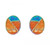 Oval Inlay Stud Earrings Oval Inlay Stud Earrings