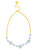 Brielle Flower Collar Necklace - Light Blue
