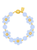 Brielle Flower Bracelet - Light Blue