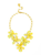 Abigail 3 Petal Collar Necklace - Yellow Abigail 3 Petal Collar Necklace - Yellow