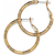 Small Charm Hoop Earrings - Gold