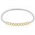 Classic Beaded Bliss 2mm Bead Bracelet - 4mm Mixed Metal Classic Beaded Bliss 2mm Bead Bracelet - 4mm Mixed Metal