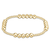 Classic Blissful Pattern 2.5mm Bead Bracelet - 5mm Gold Classic Blissful Pattern 2.5mm Bead Bracelet - 5mm Gold