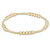 Classic Blissful Pattern 2mm Bead Bracelet - 4mm Gold Classic Blissful Pattern 2mm Bead Bracelet - 4mm Gold