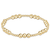 Classic Joy Pattern 5mm Bead Bracelet - Gold Classic Joy Pattern 5mm Bead Bracelet - Gold