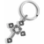 Alcazar Cross Key Fob - Silver Alcazar Cross Key Fob - Silver