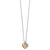 Pretty Tough Bold Heart Petite Necklace - Two Tone