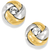 Love Me Knot Mini Post Earrings - Two Tone Love Me Knot Mini Post Earrings - Two Tone