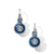 Halo Eclipse Leverback Earrings - Blue