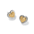 Pretty Tough Petite Heart Post Earrings - Two Tone