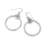 Pretty Tough Bold Heart French Wire Earrings - Two Tone